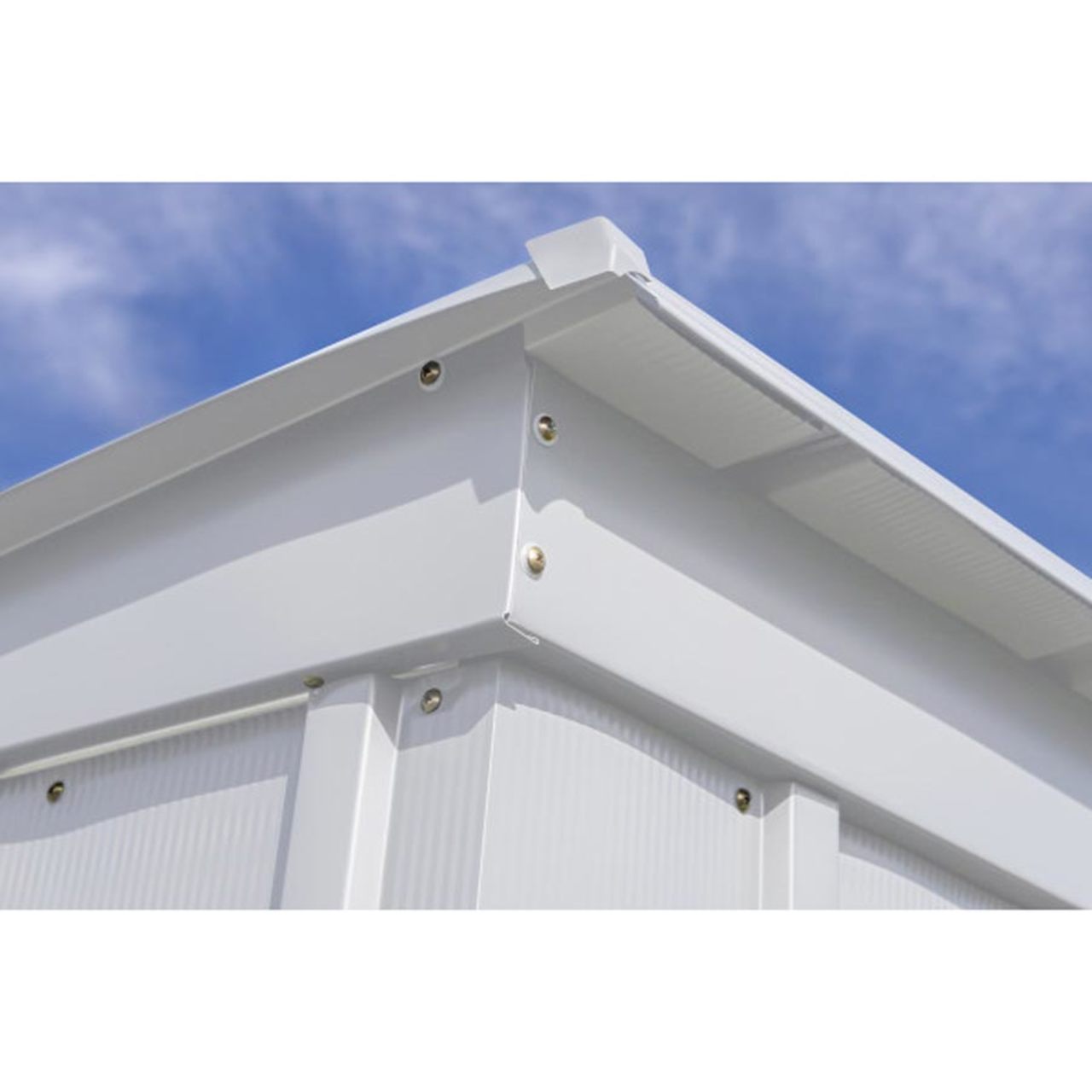 Arrow Classic Steel Storage Shed 8' x 4' -  Flute Gray