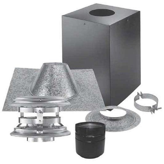 3" PelletVent Pro Cathedral Ceiling Vertical Kit - 3PVP-KVB