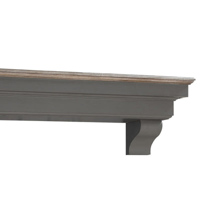 72" Hadley Fireplace Shelf by Pearl Mantels - Cottage Distressed Finish