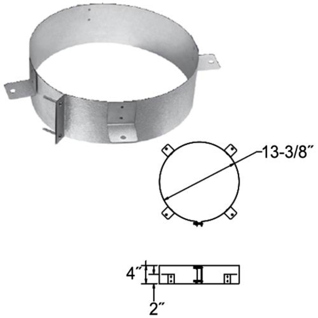 10'' DuraChimney II Stabilizer - 10DCA-ST