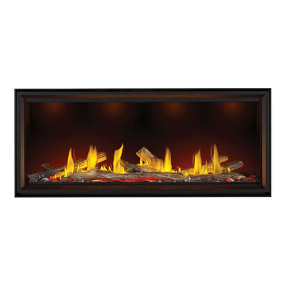 Napoleon Tall Linear Vector Direct Vent 62" Natural Gas Fireplace with Luminous Logs - TLV62N