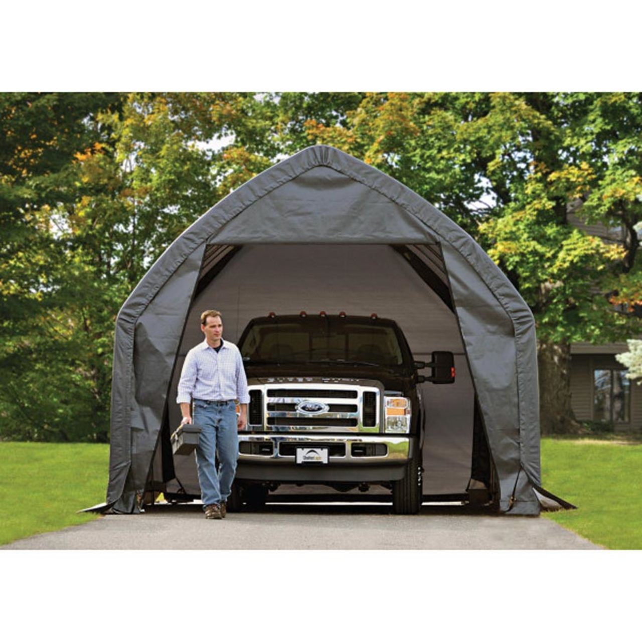 13' x 20' Gray Truck Garage-in-a-Box