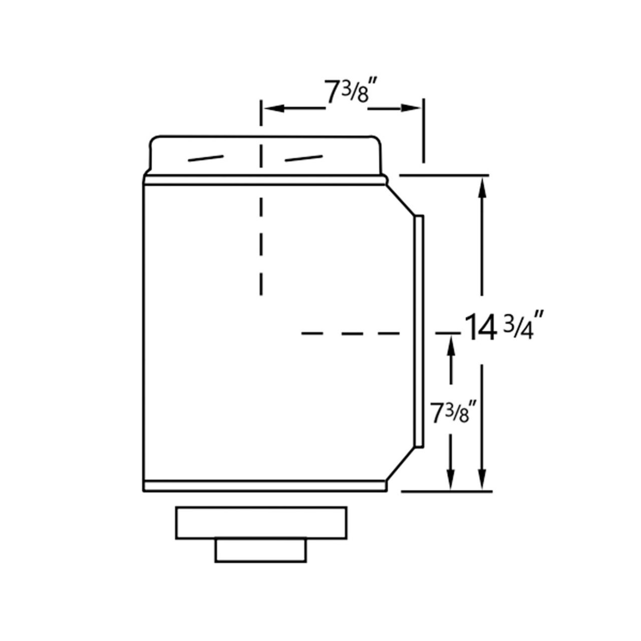 8" Selkirk Stainless Insulated Tee With Tee Plug - 208100