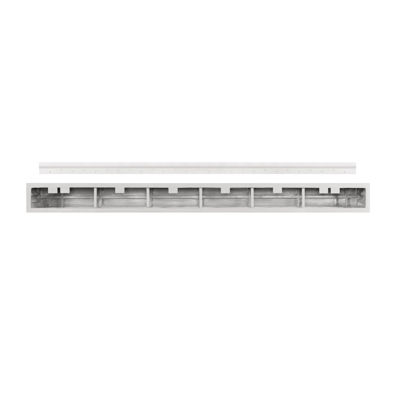 48" Zachary Non-Combustible Fireplace Shelf by Pearl Mantels - Whitewash Finish
