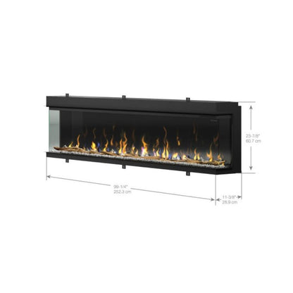 Dimplex 100" IgniteXL Bold Electric Fireplace - X-XLF10017-XD