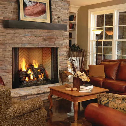 Majestic Firebrick  Yellow Molded Brick Panels - Herringbone - MMHB42-B