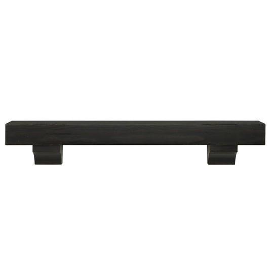 72" Shenandoah Fireplace Shelf by Pearl Mantels - Espresso Distressed Finish