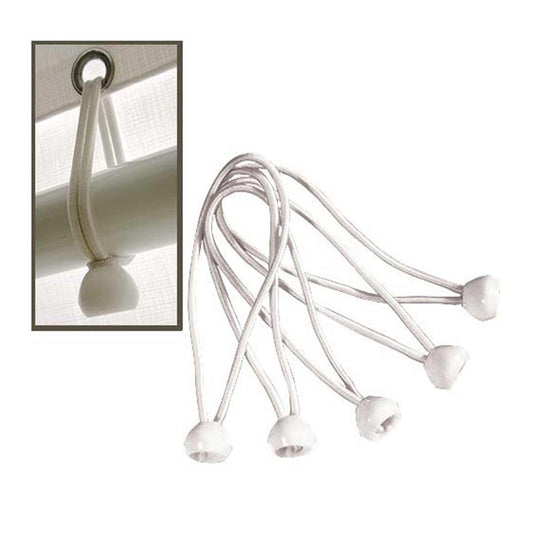 ShelterLogic Canopy White Bungee Fasteners - 25 Total - 53510