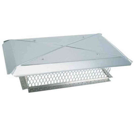 17" x 17" HomeSaver Stainless Multi-Flue Knock Down Cap 8" High