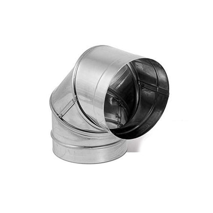 6" DuraBlack Stainless Steel 90 Deg. Elbow - 6DBK-E90SS