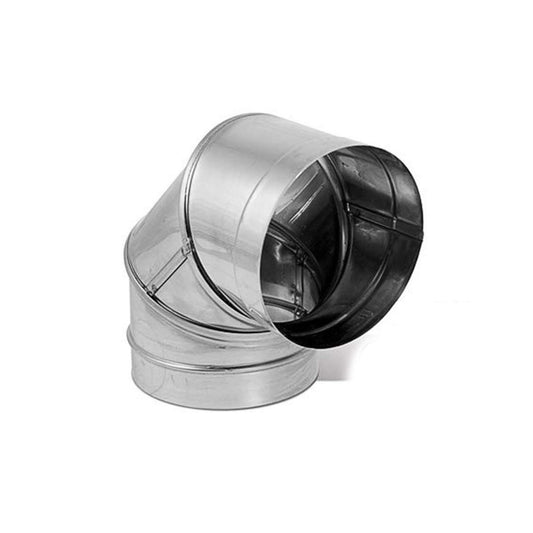 6" DuraBlack Stainless Steel 90 Deg. Elbow - 6DBK-E90SS