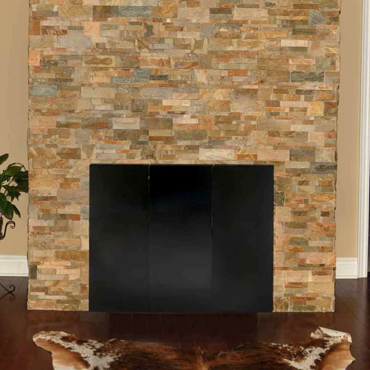 40" x 32" BlackFireplace Draft Guard Cover
