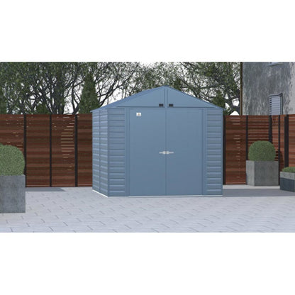 Arrow Select 8 x 8 Steel Storage Shed - Blue Gray