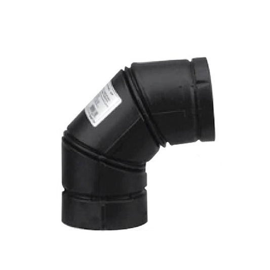 4" Selkirk VP Pellet Vent Pipe 90 Degree Elbow - Black - 4VP-90-ELB