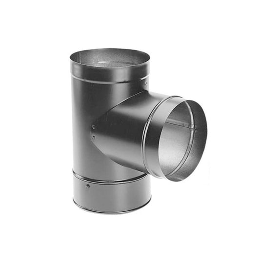 8" DuraBlack Tee with Clean-Out Cap - 8DBK-T