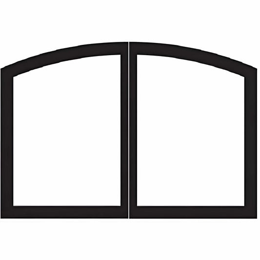 White Mountain Hearth Doors, Arch,32, Matte Black VBR32GCBL