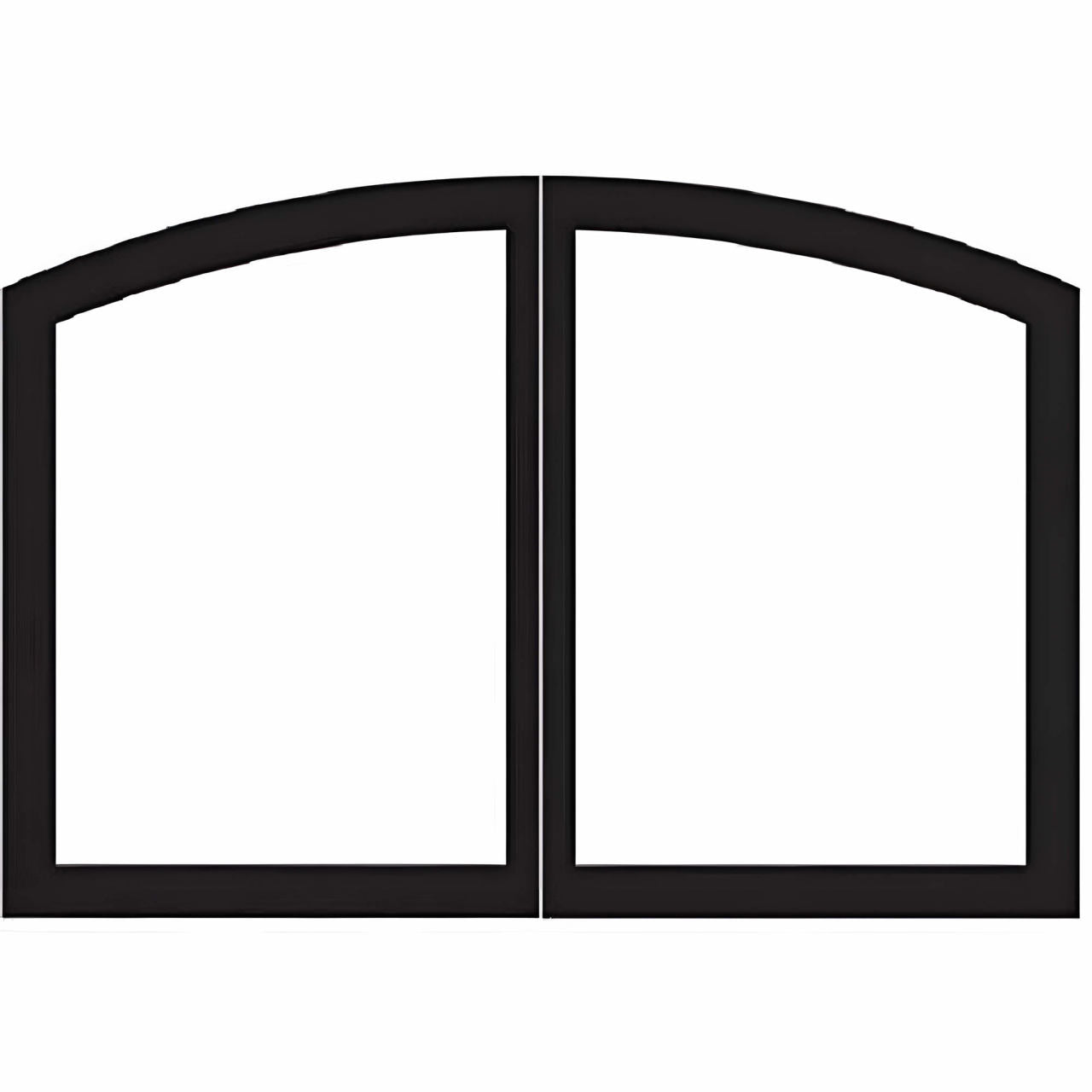 White Mountain Hearth Doors, Arch,36, Matte Black VBR36GCBL