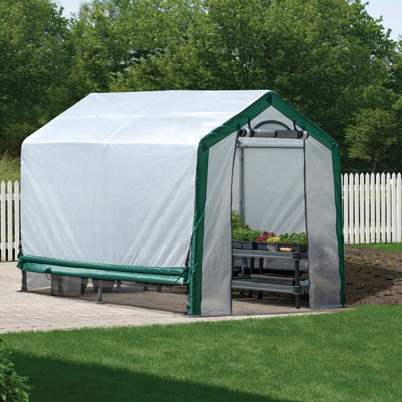 Organic Growers 6' x 8' x 6.5' Greenhouse - Clear Cover