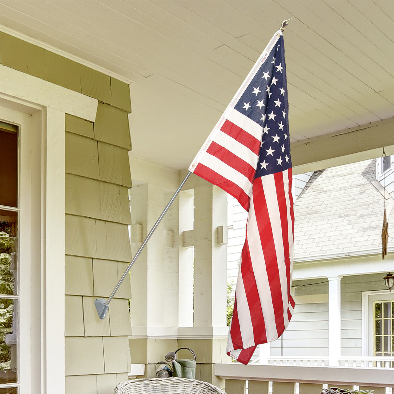 Valley Forge Residential Outdoor Flag Kit w/ 3ft x 5ft US Flag