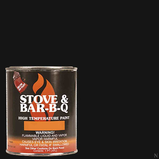 Stove & Bar-B-Q High Temperature Paint - Satin Black - 16 oz