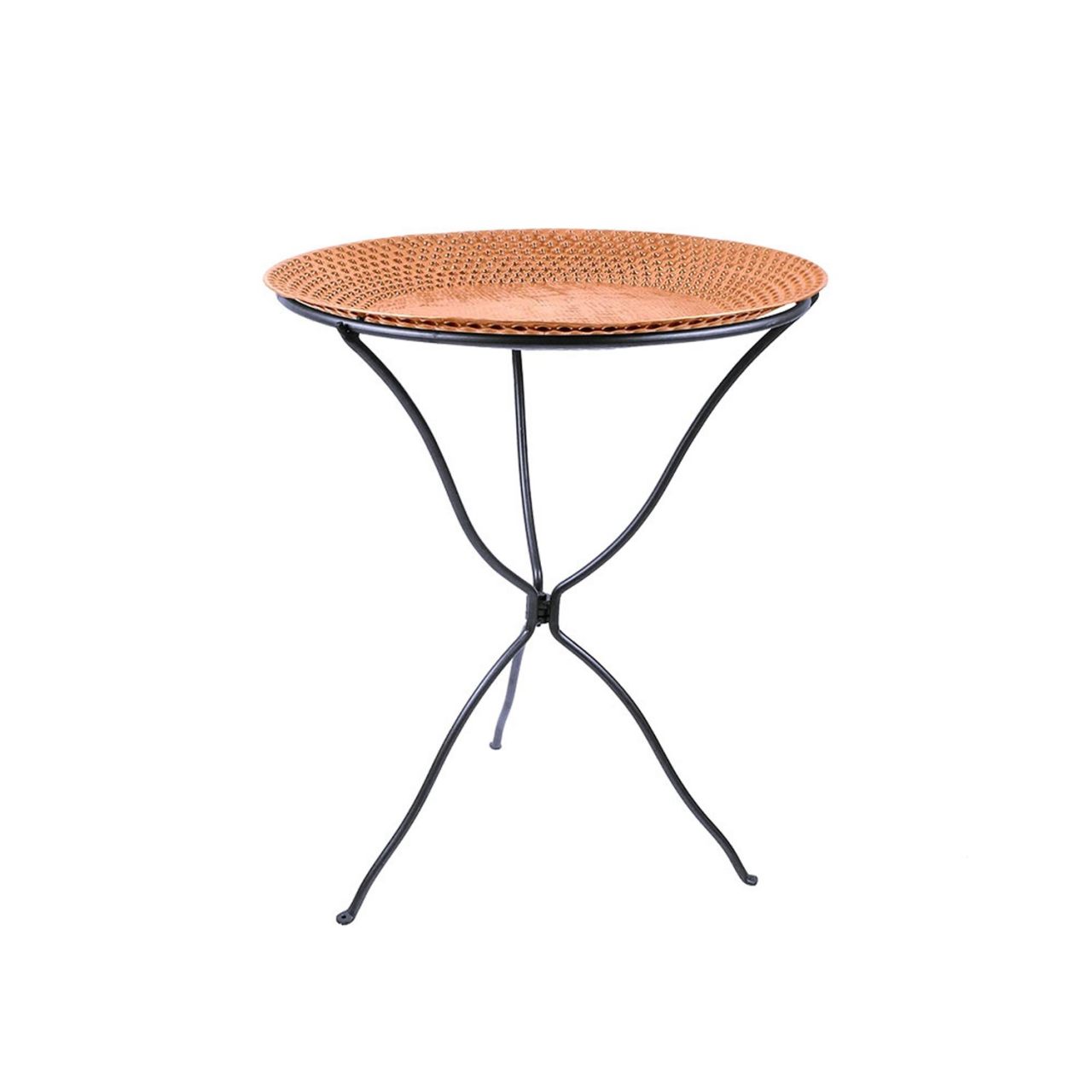 24" Classic Hammered Copper Bird Bath