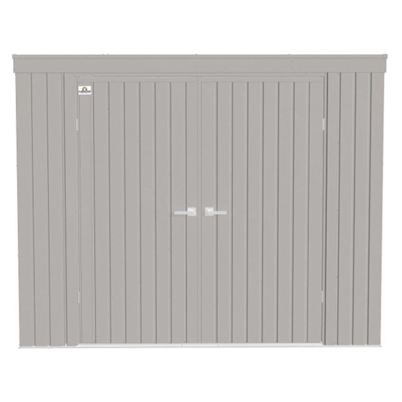 Arrow Elite Steel Storage Shed 8' x 4' -  Cool Gray
