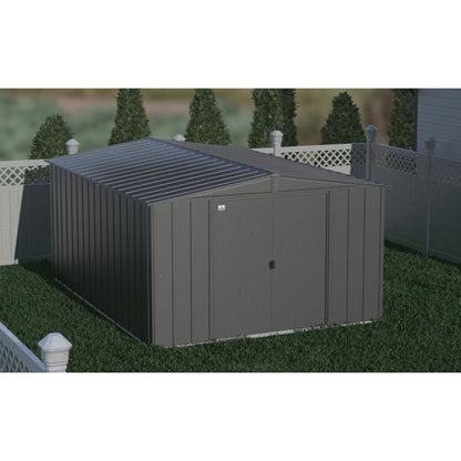 Arrow Classic Steel Storage Shed  10' x 14' -  Charcoal