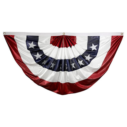3ft x 6ft Super Tough Sewn Polyester Pleated Fan