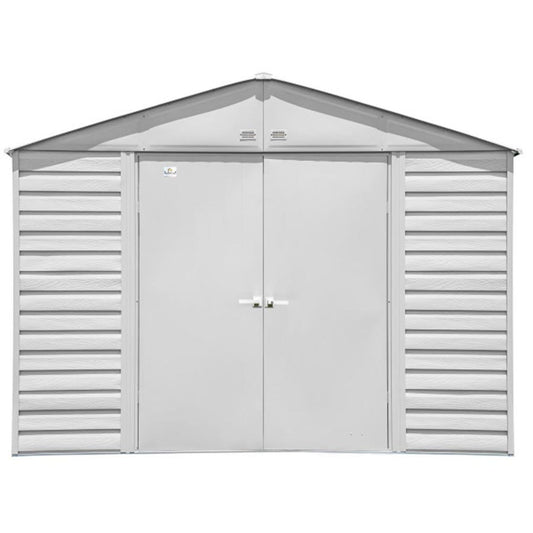 Arrow Select 10' x 12' Steel Storage Shed - Flute Gray