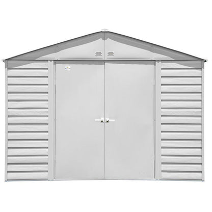 Arrow Select 10 x 12 Steel Storage Shed - Flute Gray
