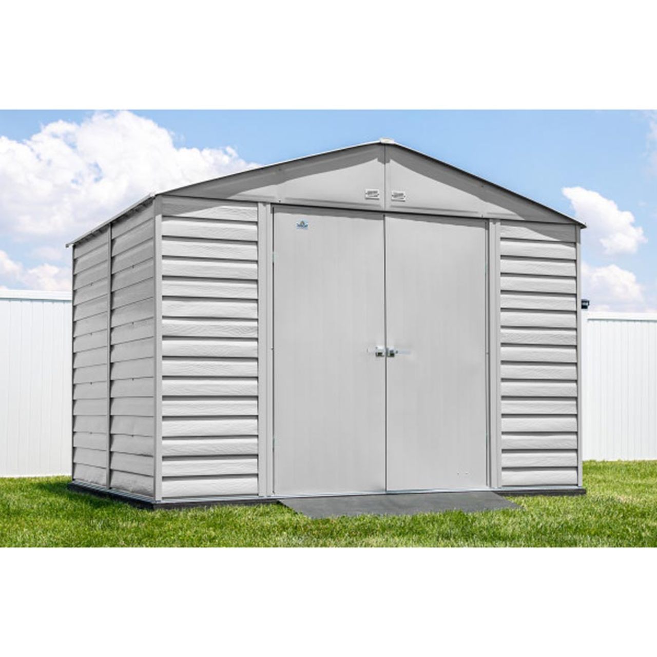Arrow Select 10' x 8' Steel Storage Shed - Flute Gray