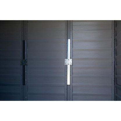 Galvanized Steel  6 x 4 Storage Shed-in-a-Box - Charcoal