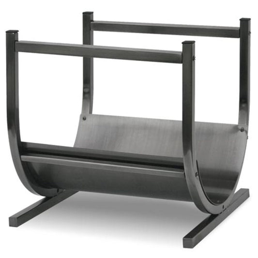 Pewter Finish Log Holder
