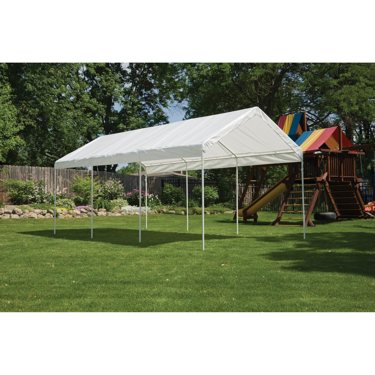 10' x 20' MaxAP Gazebo Canopy with 8 Legs - White