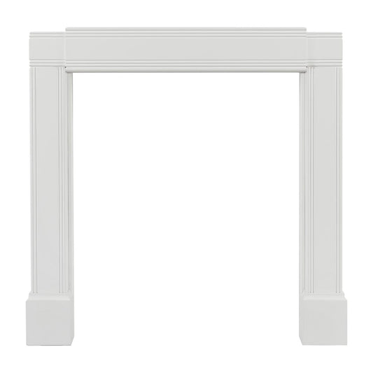 Adjustable Emory Surround by Pearl Mantels - White