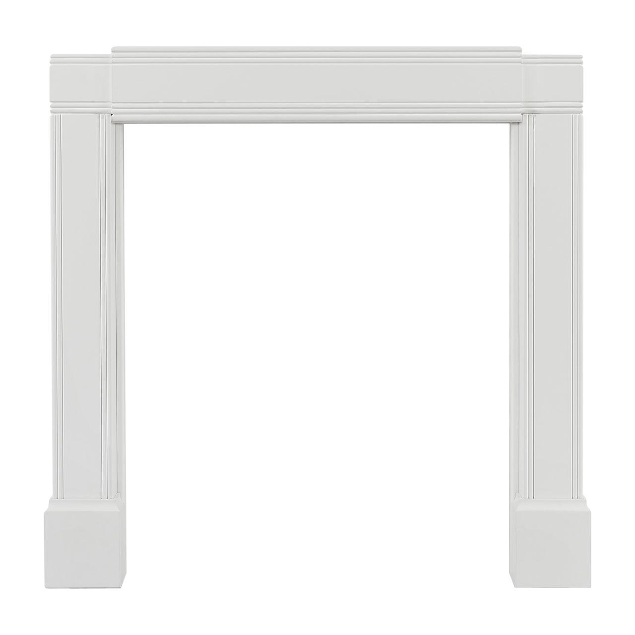 Adjustable Emory Surround by Pearl Mantels - White
