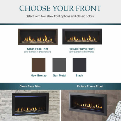 Majestic 42" Jade Direct Vent Natural Gas Fireplace - JADE42IN-B