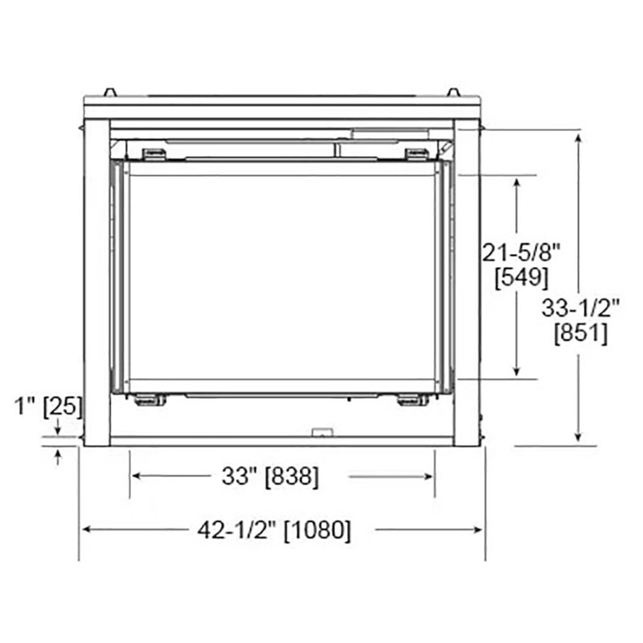 Majestic 36" See Through Multi Side Top/Rear Gas Fireplace - ST-DV36IN