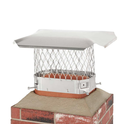 5" x 9" Stainless Steel Single Flue Chimney Cap