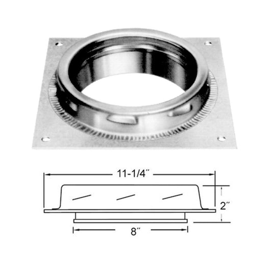 8" Selkirk Anchor Plate - 208400
