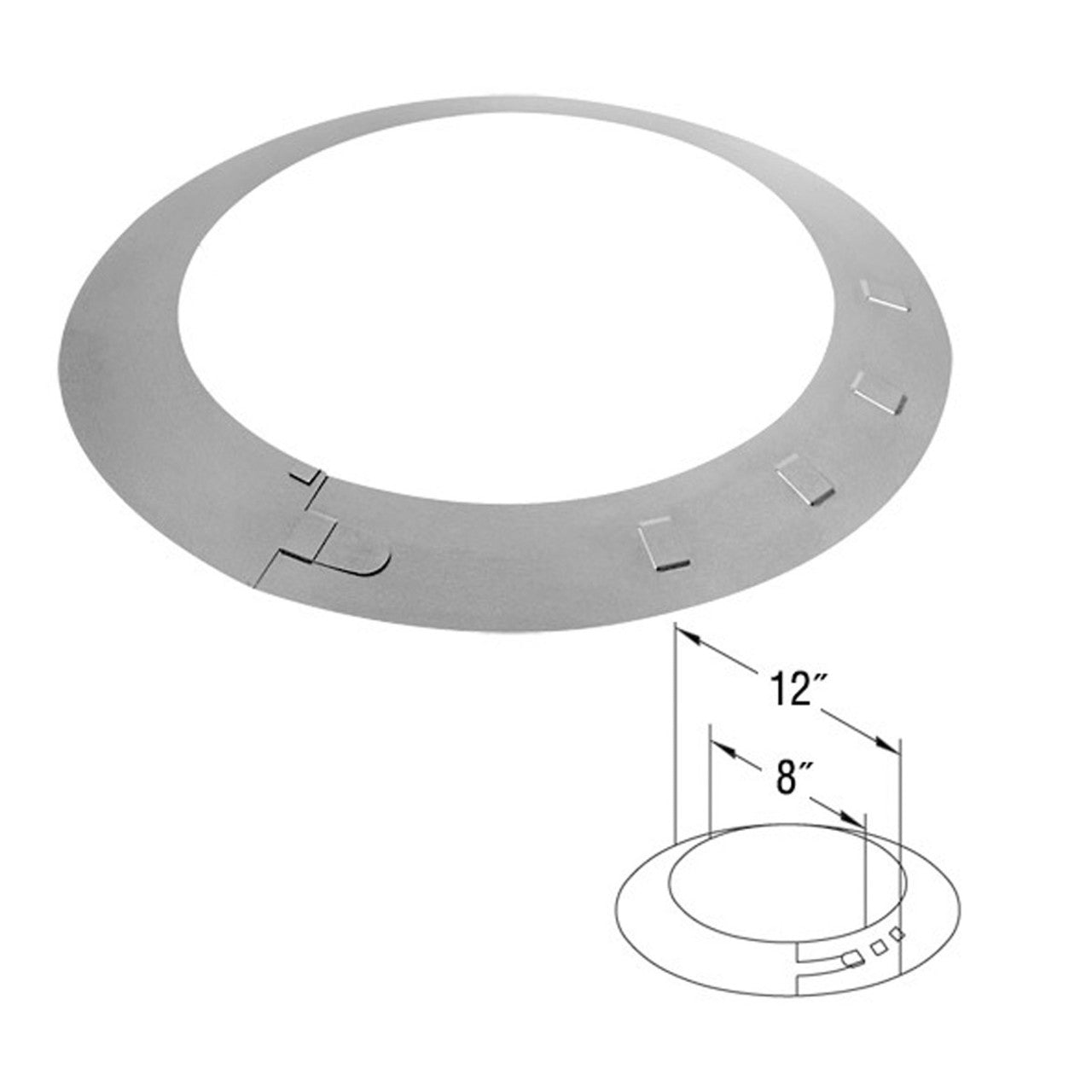 5" x 8" DirectVent Pro Storm Collar - 58DVA-SC