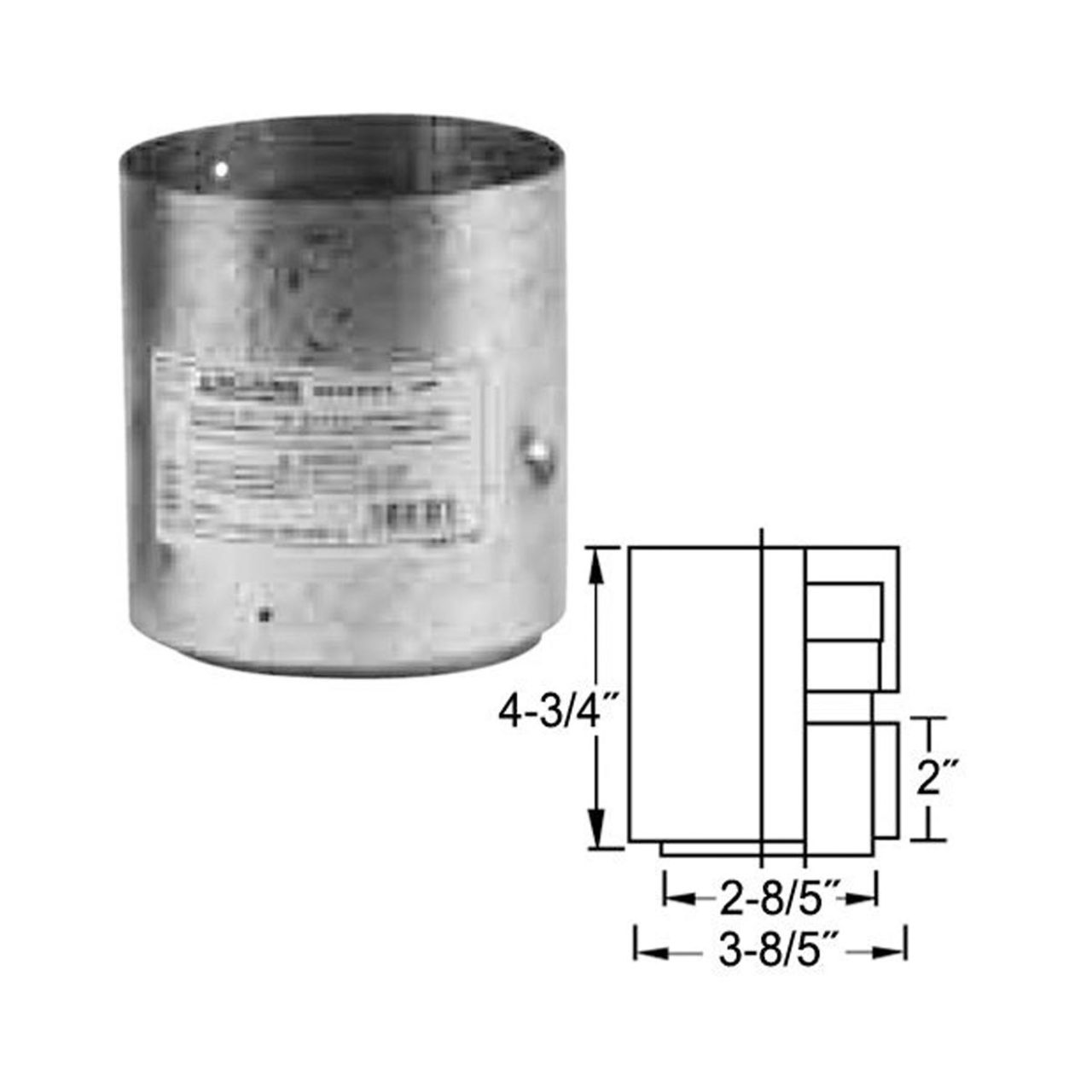 3" Selkirk VP Pellet Vent Pipe Thick Collar Pipe Connector - 3VP-TPC