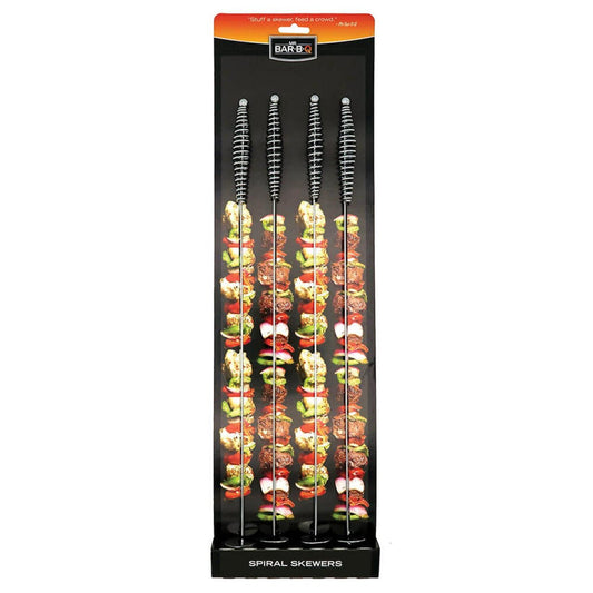 4 Piece 17" BBQ Skewers With Cool Touch Handles