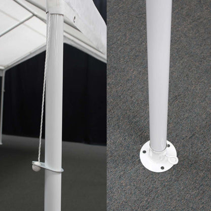 King Canopy  18' x 27' White Hercules 10 Leg Canopy