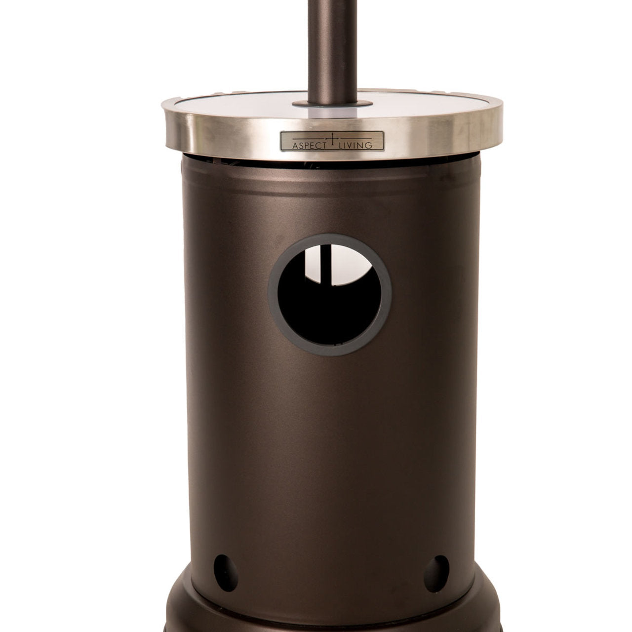 Fire Sense Mocha Finish Patio Heater with LED Table - 65263