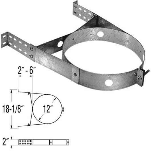 8" DuraPlus Adjustable Wall Strap - 8DP