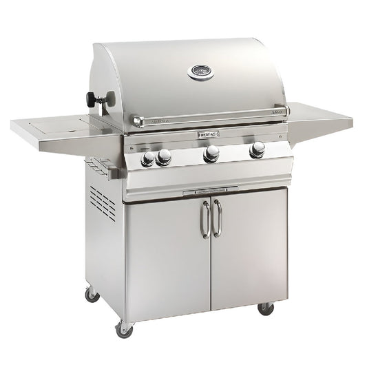 FireMagic A660s Aurora 30" Portable Grill with Flush Mounted Single Side Burner and Infrared Burner, NG - A660S7LAN62