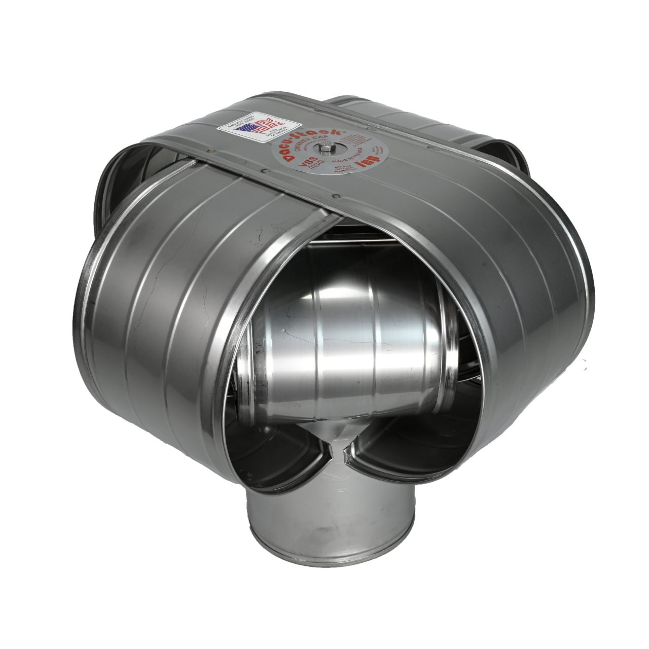 6" Stainless Vacu-Stack Chimney Cap for Class A Chimney Pipe