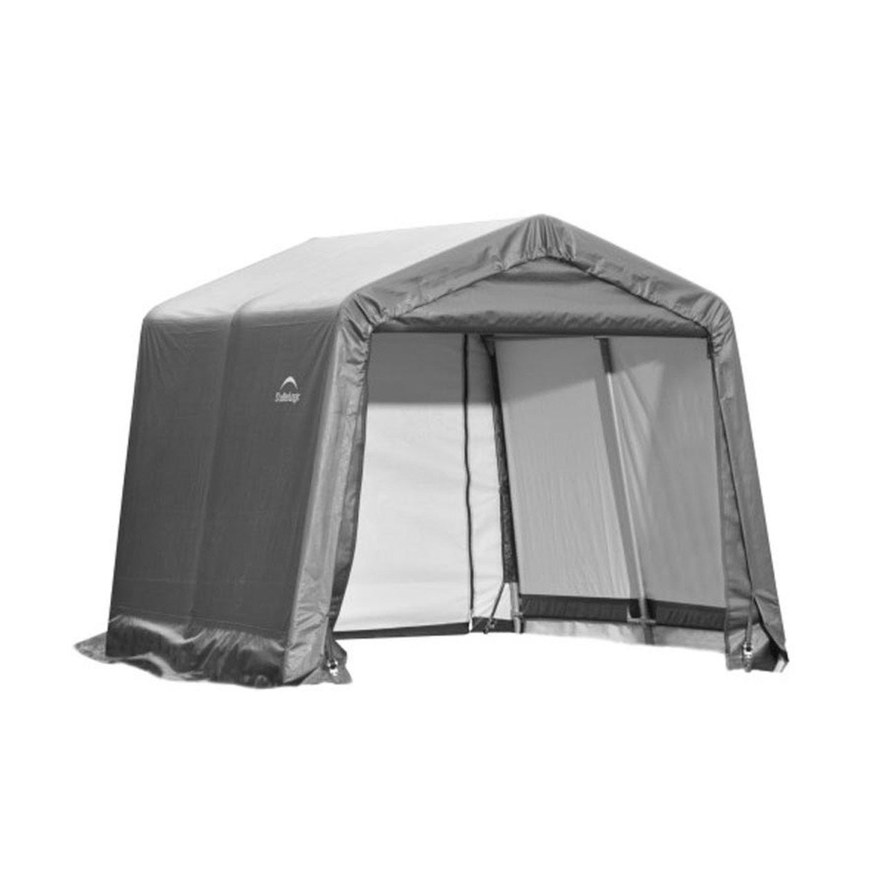ShelterCoat 10' x  8' Garage With Peak Roof - Gray