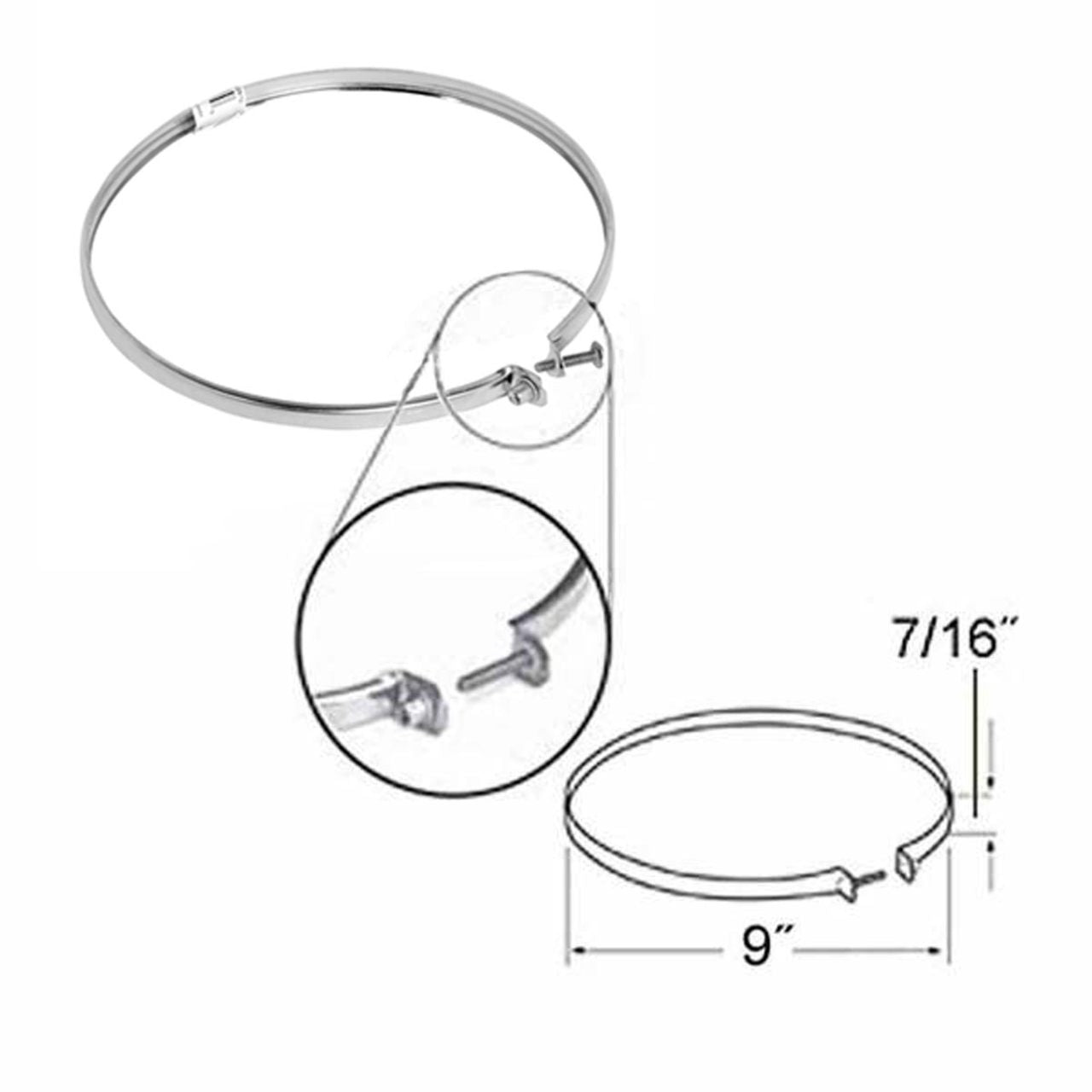 7" SuperPro Stainless Steel Locking Band
